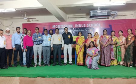 ఇండస్ స్కూల్ లో జాతీయ రాజ్యాంగ దినోత్సవం | సంవిధాన్ దివస్: సోషల్ మీడియాతో జాగ్రత్త & చట్టాలపై అవగాహన కలిగి ఉండండి: న్యాయవాది వి. నాగ లక్ష్మీ దేవి