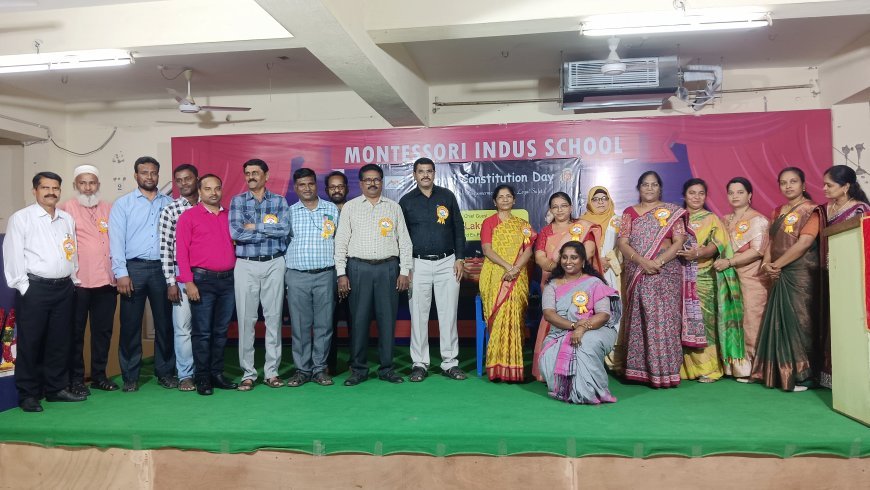 ఇండస్ స్కూల్ లో జాతీయ రాజ్యాంగ దినోత్సవం | సంవిధాన్ దివస్: సోషల్ మీడియాతో జాగ్రత్త & చట్టాలపై అవగాహన కలిగి ఉండండి: న్యాయవాది వి. నాగ లక్ష్మీ దేవి