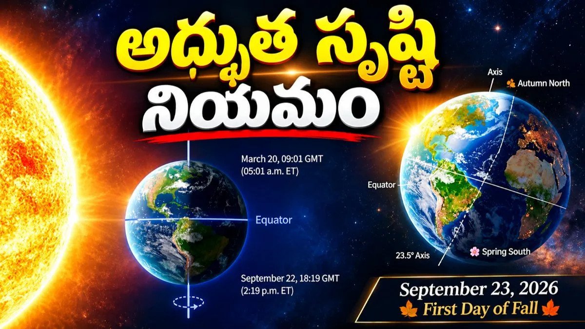 ఖగోళ అద్భుతం: నేడు పగలు, రాత్రి సరిసమానం..!!