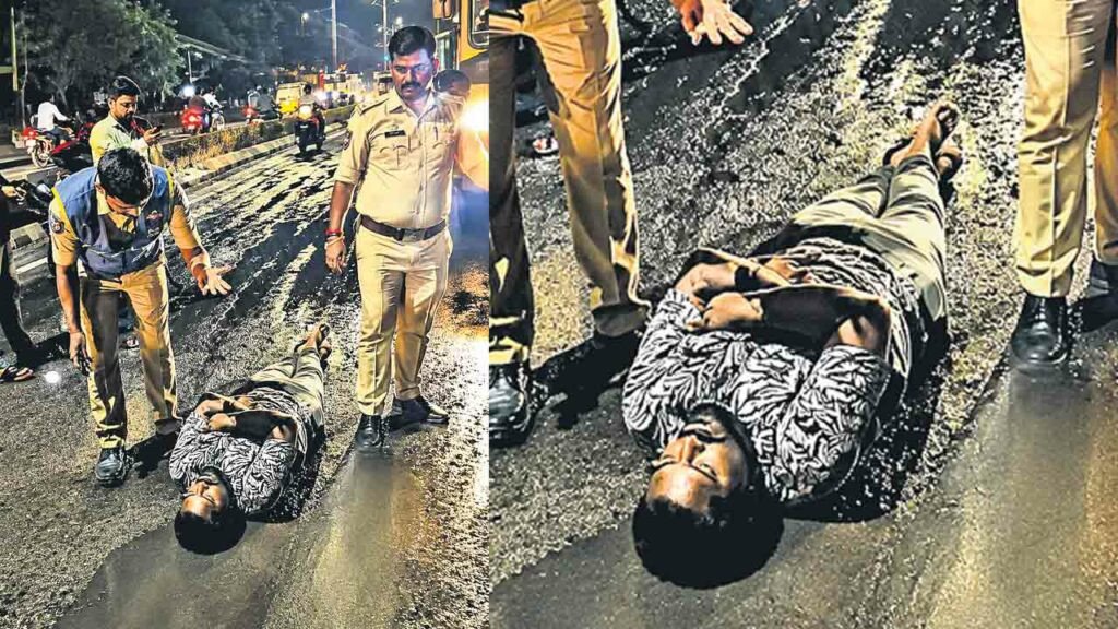 Congress Failures | కాంగ్రెస్ ప్రభుత్వంపై ఇదీ ప్రజల ఫ్రస్ట్రేషన్ .. గుంతల రోడ్డుపై పడుకొని..