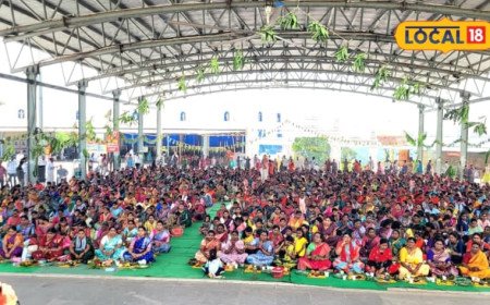 అన్నవరంలో అద్భుత దృశ్యం.. ఒకేసారి 10 వేల మందికి పైగా మహిళల వరలక్ష్మీ వ్రతం..!