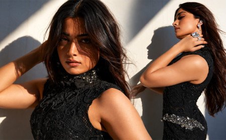 Rashmika Mandanna | బ్లాక్ డ్రెస్‌లో రష్మిక గ్లామరస్ లుక్