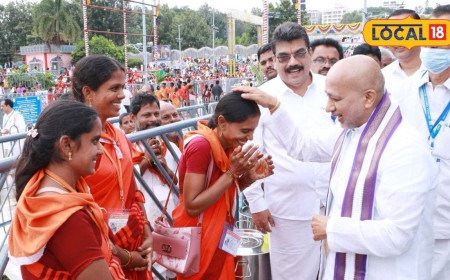 Tirumala: తిరుమలలో వైభవంగా గరుడసేవ ఏర్పాట్లు.. భక్తులతో ముఖాముఖి మాట్లాడిన ఈవో..