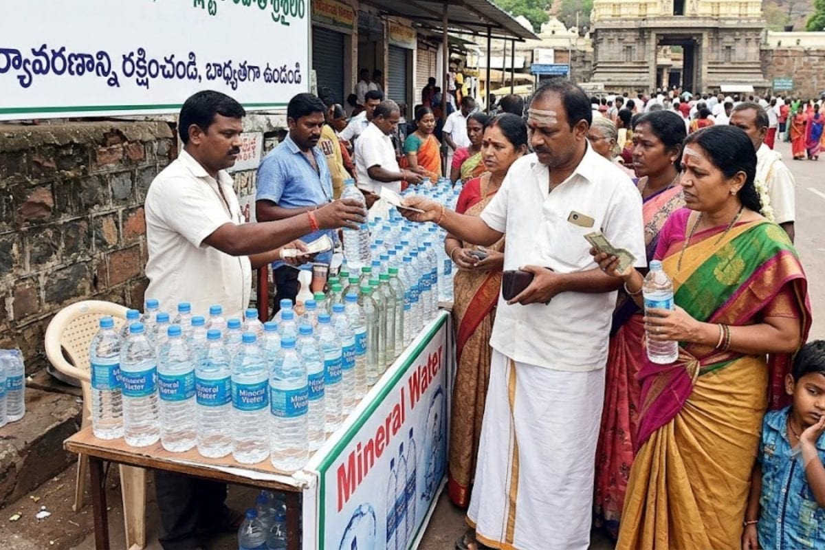 Srisailam: లీటర్ నీళ్లు రూ. 50.. మల్లన్న సన్నిధిలో మినరల్ వాటర్ మాఫియా!