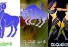 మేషరాశి, వృషభరాశి, మిథునరాశి నవంబరు నెల జాతక ఫలం