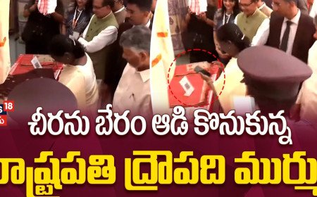 Droupadi Murmu Buys Handloom Saree : విజయవాడ సరస్ మేళాలో చీర కొనుగోలు చేసిన ముర్ము!