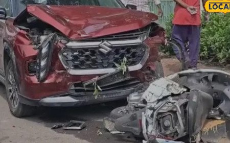 Accident: బిర్యానీ కోసం ఆగారు.. అంతలోనే దూసుకొచ్చిన కారు.. బీచ్‌రోడ్డుపై బీభత్సం!
