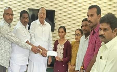 నోముల రిషితకు రూ.55 వేల ఆర్థిక సాయం