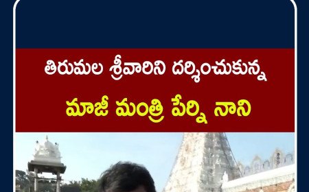 శ్రీవారిని దర్శించుకున్న మాజీ మంత్రి పేర్ని నాని