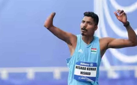 Nishad Kumar: ఏషియ‌న్ పారా గేమ్స్‌.. లాంగ్ జంప్‌లో నిషాద్ కుమార్‌కు స్వ‌ర్ణం