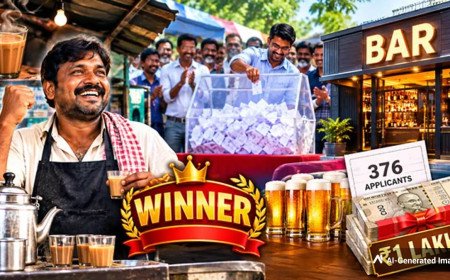 నక్కతోక తొక్కిన చాయ్ వాలా.. లక్కీ డ్రాలో బార్ గెలుపు!
