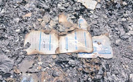 పాత రికార్డులు దగ్ధం!