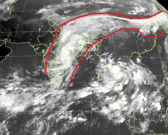 మళ్లీ వర్షాలు! ఆసియాను చుట్టేసిన భారీ మేఘాల వలయం..
